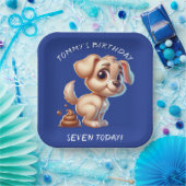 Funny Dog Kacke Personalisiert Pappteller (Party)