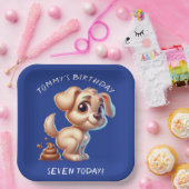 Funny Dog Kacke Personalisiert Pappteller (Party)