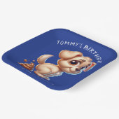 Funny Dog Kacke Personalisiert Pappteller (Gewinkelt)