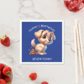 Funny Dog Kacke Personalisiert Serviette (Beispiel)