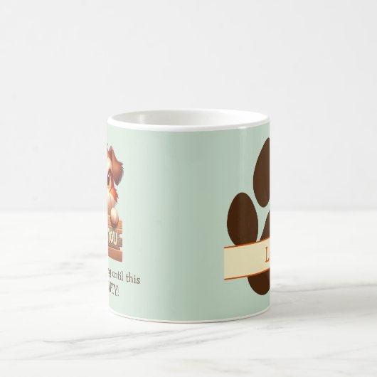 Funny Dog Kaffee Break Tasse - individuell einstel (Mittel)