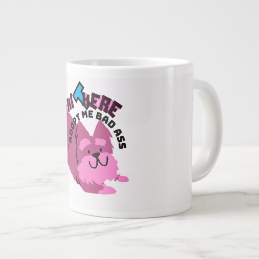 Funny Dog Kaffee Tasse! Jumbo-Tasse (Vorderseite Rechts)