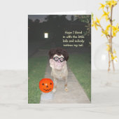 Funny Dog Karte (Gelbe Blume)