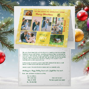 Funny Dog Katze 7 Fotos Collage Wir haben Golden v Feiertagskarte