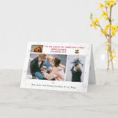 Funny Dog Katze Pawsitive Minimalistisch Elegant 4 Karte (Gelbe Blume)