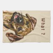 Funny Dog Kitchtuch - Custom Text Geschirrtuch (Horizontal)