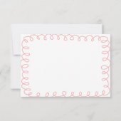 Funny Dog Klasse Valentine Cards Dankeskarte (Rückseite)