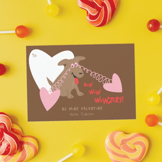 Funny Dog Klasse Valentine Cards Dankeskarte