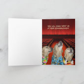 Funny Dog/Labrador Abschluss von Familie Karte (Innenseite)