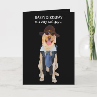 Funny Dog/Labrador Geburtstagskarte für Typ Karte
