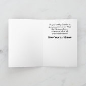 Funny Dog/Labrador in hawaiianischem Shirt am Stra Karte (Innenseite)