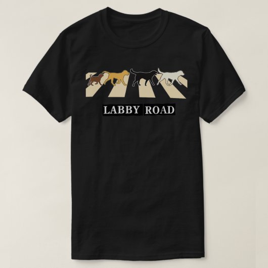 Funny Dog Labrador Labrador Puppy Labby Road Gesch T-Shirt (Design vorne)