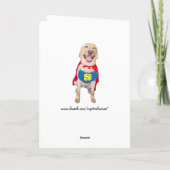 Funny Dog/Labrador Super Birthday Karte (Rückseite)