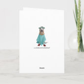 Funny Dog/Labrador wird gut Karte (Rückseite)