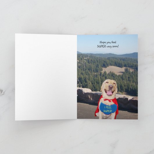 Funny Dog/Labrador wird gut Karte (Innenseite)