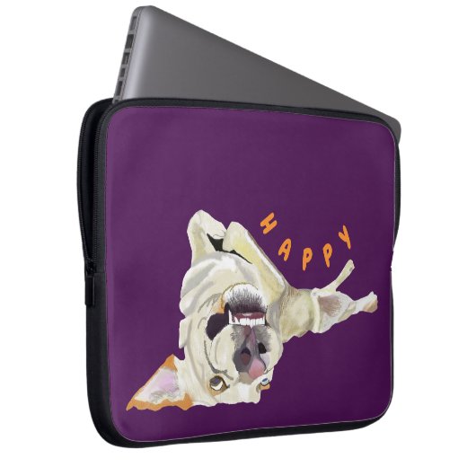 Funny Dog Laptop Case (Vorne Rechts)