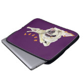 Funny Dog Laptop Case (Vorne Knopf)
