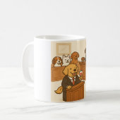 Funny Dog Lawyer Kaffeetasse (Vorderseite Links)