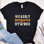Funny Dog leicht abgelenkt dunkel T-Shirt