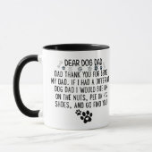 Funny dog levers - Liebes Hundedad danke dir, dass Tasse (Links)