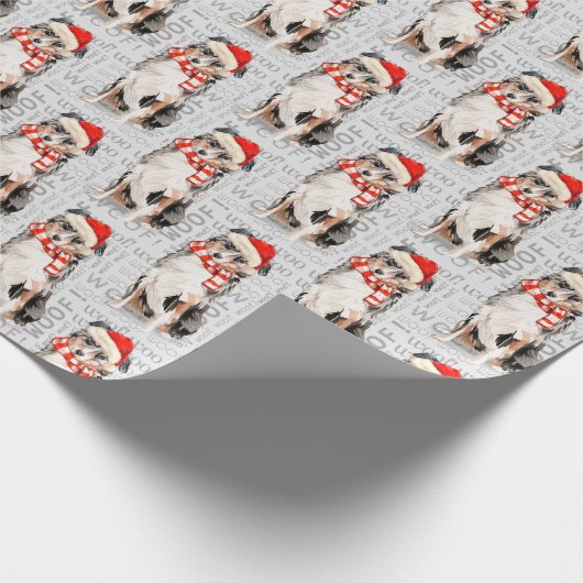 Funny Dog Lover Australian Shepherd Weihnachten Geschenkpapier (Ecke)