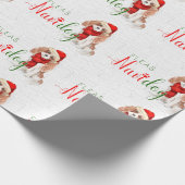 Funny Dog Lover Cavalier King Charles Spaniel Geschenkpapier (Ecke)