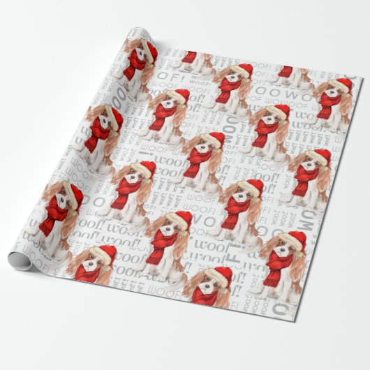 Funny Dog Lover Cavalier King Charles Spaniel Geschenkpapier (Ungerollt)