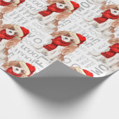 Funny Dog Lover Cavalier King Charles Spaniel Geschenkpapier (Ecke)