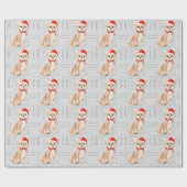 Funny Dog Lover Chihuahua Weihnachten Geschenkpapier (Flach)