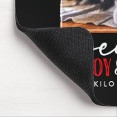 Funny Dog Lover Christmas Photo Cute D Mousepad (Ecke)