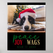 Funny Dog Lover Christmas Photo Cute D T Shirt Poster (Vorne)