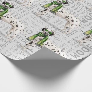 Funny Dog Lover Dalmatiner Weihnachten Geschenkpapier