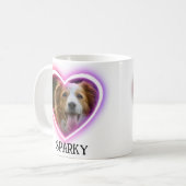 Funny Dog Lover Dog Mom Dog Dad Heart Photo Mug Kaffeetasse (Vorderseite Links)