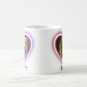Funny Dog Lover Dog Mom Dog Dad Heart Photo Mug Kaffeetasse (Mittel)