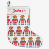 Funny Dog Lover Dog Tragen hässlich Weihnachtssüße Kleiner Weihnachtsstrumpf (Vorderseite)