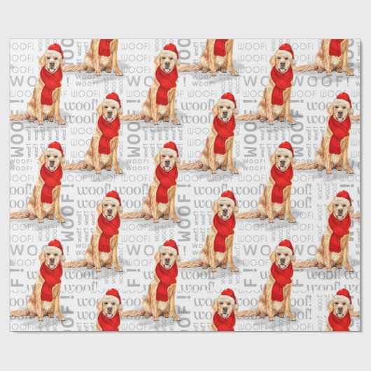 Funny Dog Lover Golden Retriever, im Grünen Geschenkpapier (Flach)