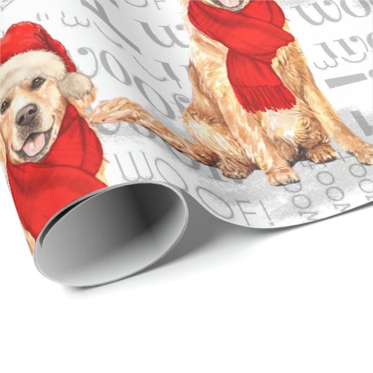 Funny Dog Lover Golden Retriever, im Grünen Geschenkpapier (Rolleneckpunkt)