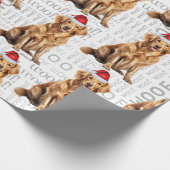 Funny Dog Lover Golden Retriever in einer Weihnach Geschenkpapier (Ecke)