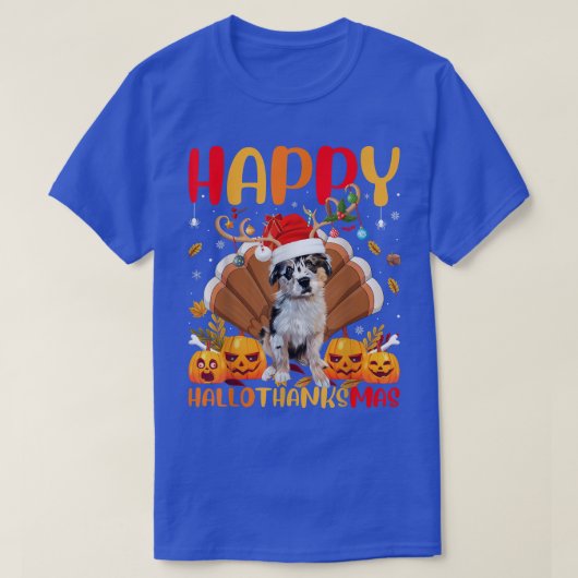 Funny Dog Lover Happy Australian Shepherd Dog Hell T-Shirt (Design vorne)