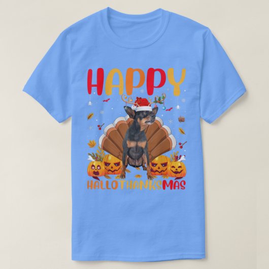 Funny Dog Lover Happy Miniature Pinscher Hund Hall T-Shirt (Design vorne)