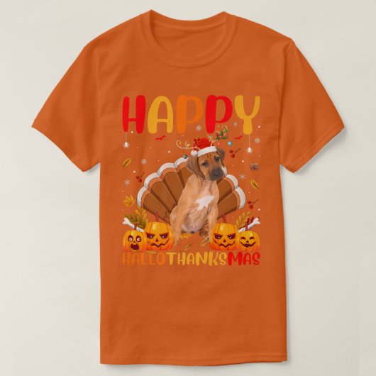 Funny Dog Lover Happy Rhodesian Ridgeback HelloTha T-Shirt (Design vorne)
