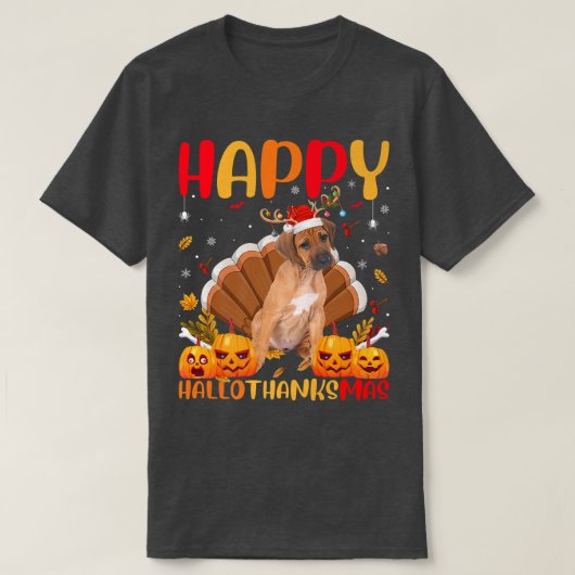 Funny Dog Lover Happy Rhodesian Ridgeback HelloTha T-Shirt (Design vorne)