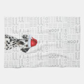 Funny Dog Lover Holiday Dalmatian Christmas Geschirrtuch (Horizontal)