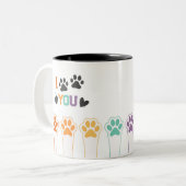 Funny Dog Lover Hund Mama Hund Vater Tasse (Vorderseite Links)