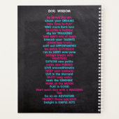 Funny Dog Lover Ich bin der PsycHOTic Dog Trainer Planer (Rückseite)