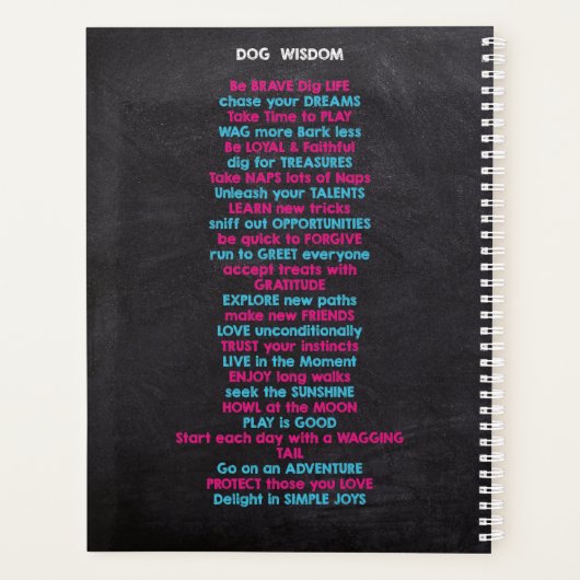 Funny Dog Lover Ich bin der PsycHOTic Dog Trainer Planer (Rückseite)