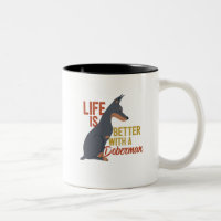 Funny Dog Lover Life ist besser mit einem Doberman