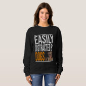 Funny Dog Lover Niedlich Daddy Mops Hund und klein Sweatshirt (Vorne ganz)