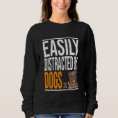 Funny Dog Lover Niedlich Daddy Mops Hund und klein Sweatshirt (Vorderseite)