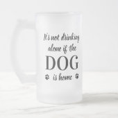 Funny Dog Lover Personalisiert Pet Foto Mattglas Bierglas (Links)